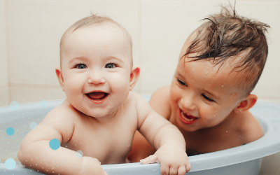 El baño es un lugar de relax y diversión para los peques