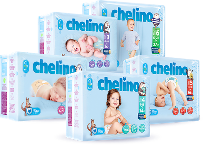 Pañales Chelino Fashion Love talla 2 de 3 a 6 kg 28 uni