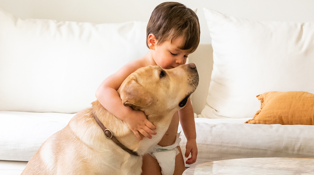 Bebés y mascotas: ventajas de crecer con un amigo de cuatro patas